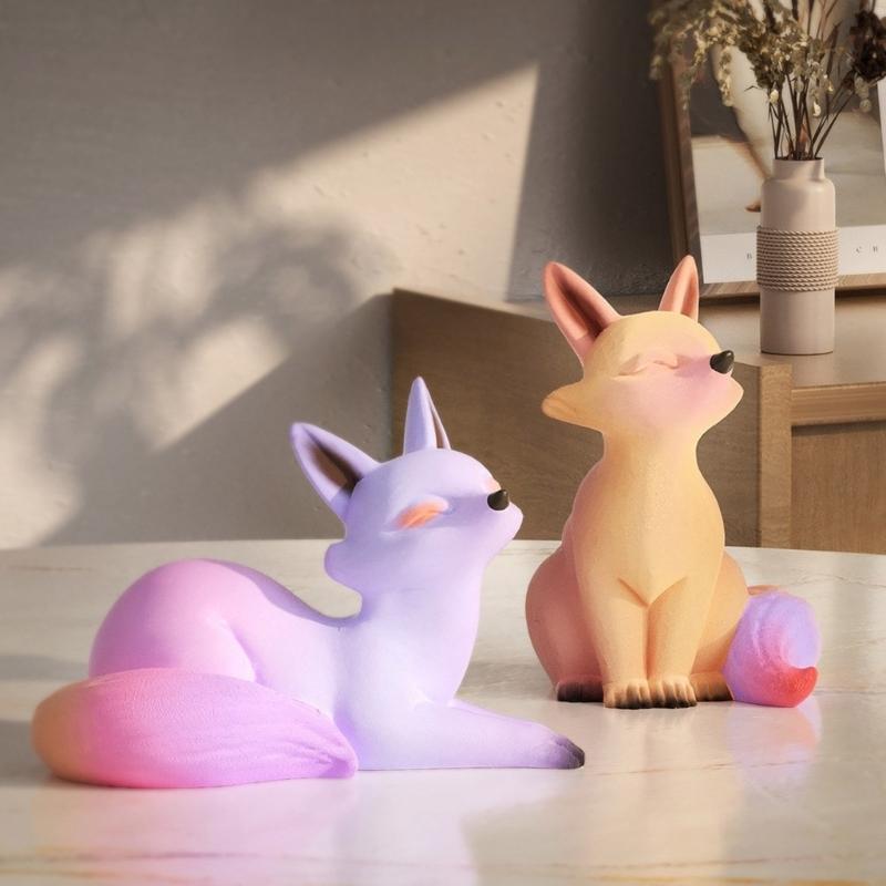 Cartoon Foxes Shaped Silicone Molds Epoxy Resin Molds Table Ornament Mould DIY