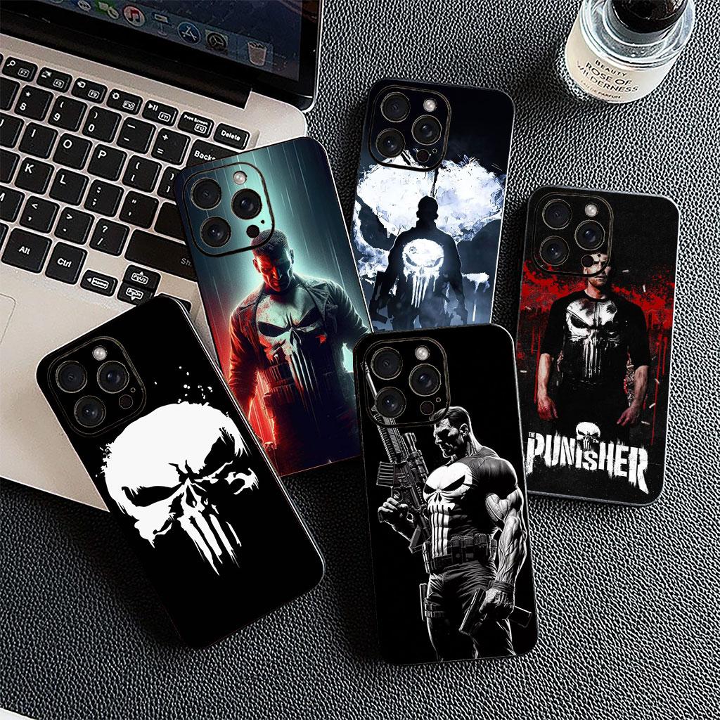 Die Marvel Punisher Schädel Hülle Handyhülle für Samsung Galaxy A56 A26 A36 A10 A20 A30 A31 A32 A50 A51 A52 A53 A33 A12 A14 Hülle