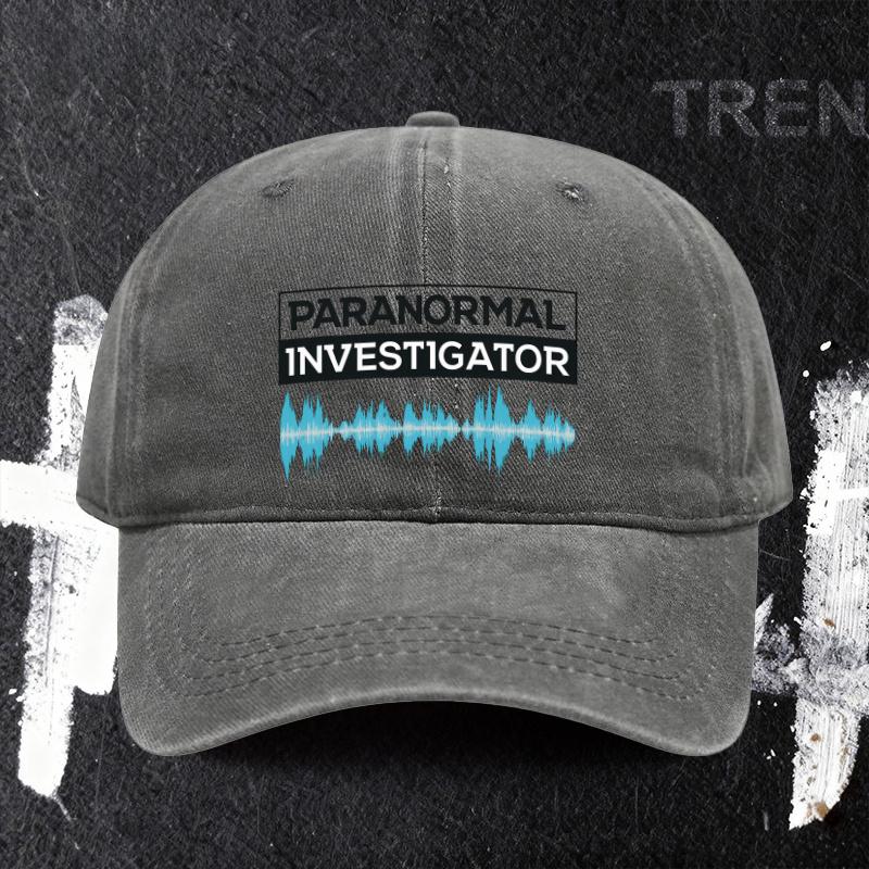 pc Paranormal Investigator Adjustable Baseball Cap Lightweight Printed Womens Hat Paranormal Investigator Unisexs Trendy 1pc