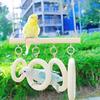 Wooden Parakeet Loop Tunnel Birds Climbing Bird Perch Swing Parrot Ladder  Cage Accessories