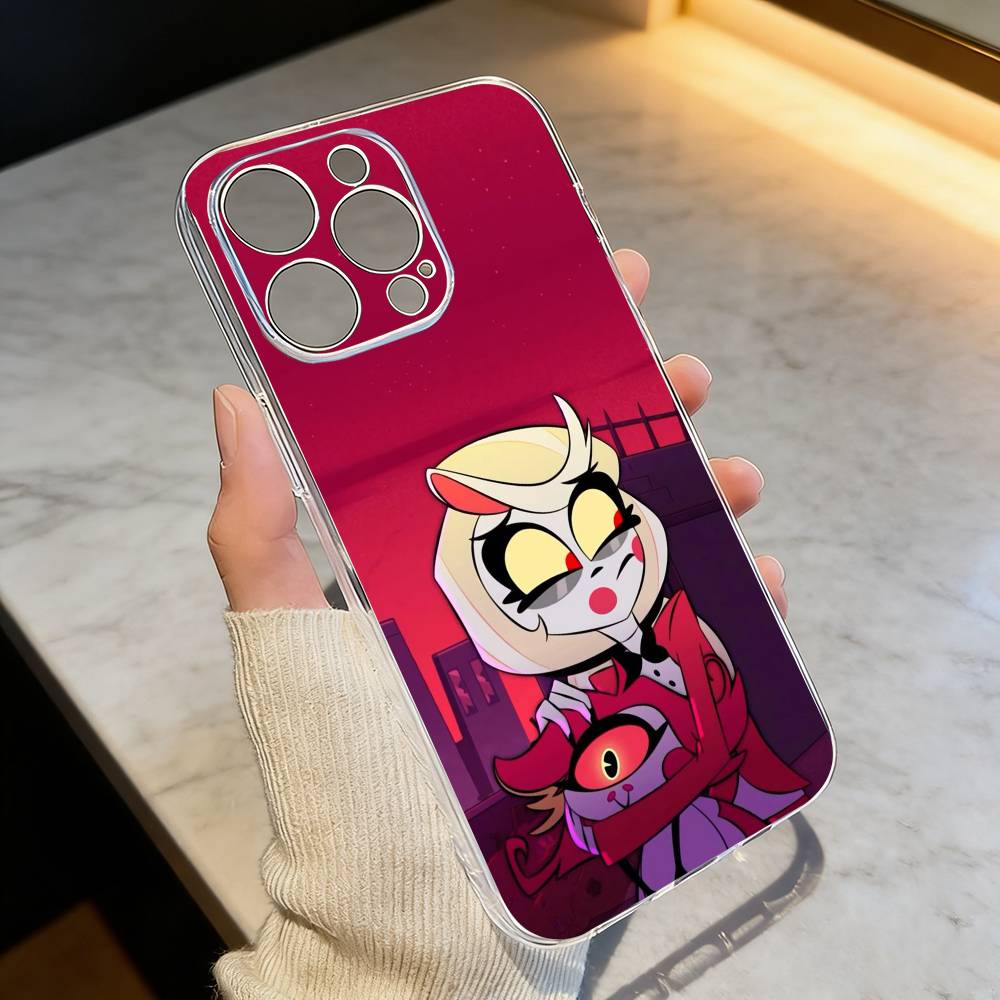 Hazbin Hotel Charlie Morningstar Phone Case Transparent Silicone Soft For iPhone 17 16 15 14 13 12 11 Mini Pro Max Plus