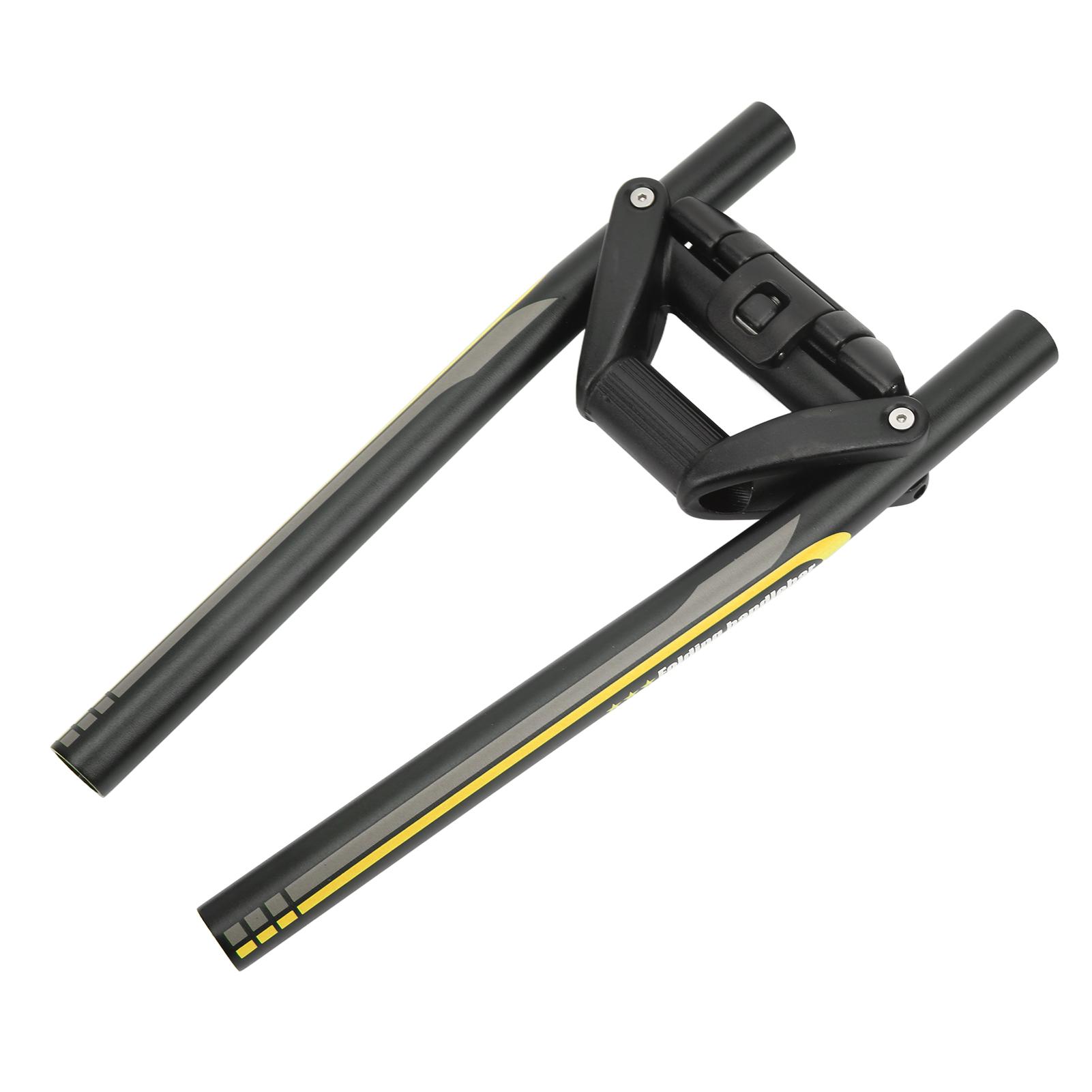620mm Bike Handlebar Aluminium Alloy Handlebar Modified Bike Folding Bar for Mountain Bicycle Black Yellow