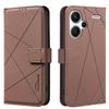 For Xiaomi Redmi Note 13 Pro+ 5G Case BINFEN COLOR BF35 Geometry Imprinted Leather Phone Cover RFID Blocking Wallet Stand