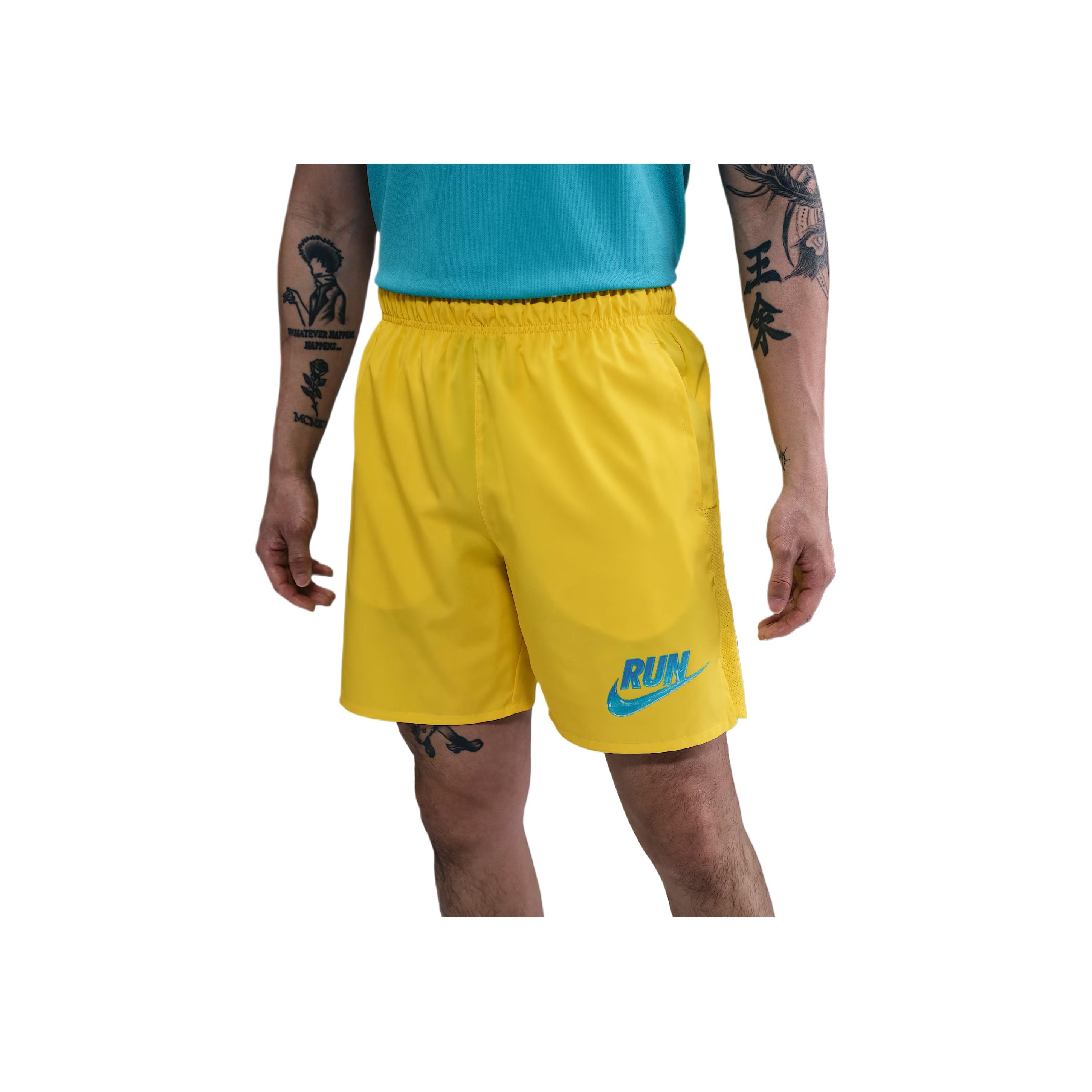 Nike Challenger Soft Comfortable Stylish Versatile Sports Shorts Men shorts Yellow HJ3567-718 M