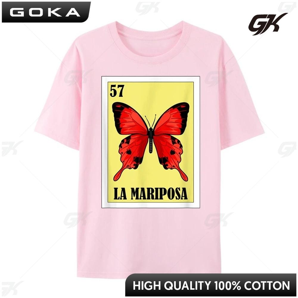 Butterfly Mexican Design La Mariposa Funny  TShirt Plain Graphic  Shirt Mens Shirts Tshirts Round Short Sleeved S