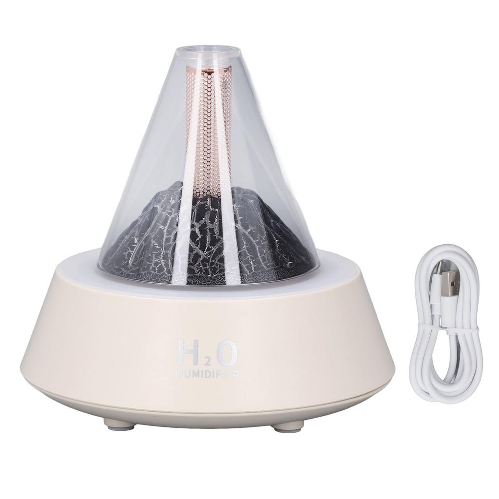 Aroma difuzér sopka 7 barev LED okolní světlo Více režimů Tichý Automatické vypnutí 80 ml