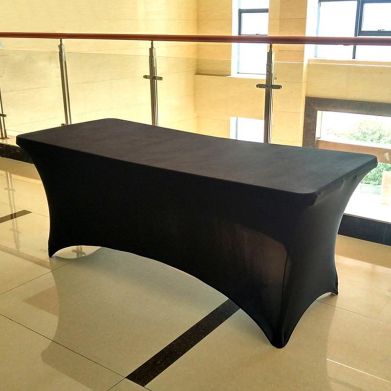 Mote Luksus Cocktail Hotel High Stretch Bryllupshotell Bursdag Bordtrekk Elastisk bord Langt duksett Dukdekorasjon