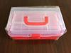 Extra Large Transparent Plastic Toolbox with Three Layers - Artist & Electrician Portable Folding Storage Box