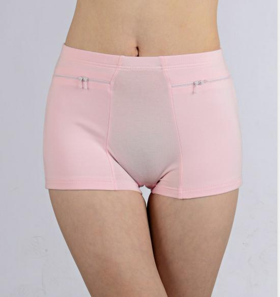 Women's Cotton Safety Shorts with Anti-Theft Pockets
