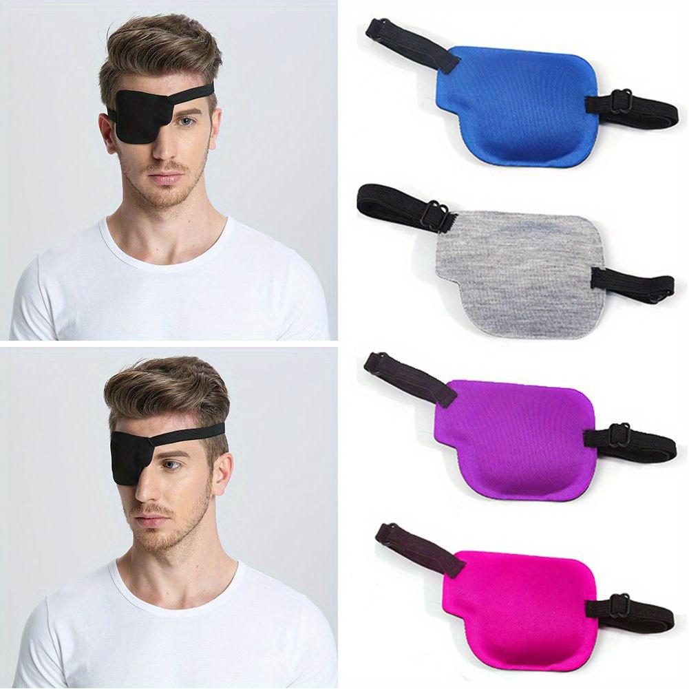 1PCS Black Single Eye Patch Adjustable 3D Foam Groove Eyeshades For Lazy Eyes Medical Use Concave Eye Patch