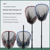 Aluminum Alloy Telescopic Fishing Net with Silicone Mesh for Big Fish