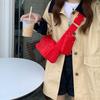 Red casual toast bag, new summer three-dimensional messenger small square bag, women's niche versatile single shoulder armpit bag