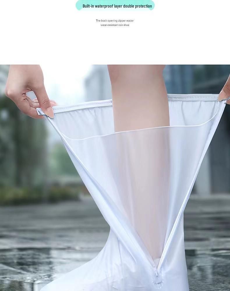 Men's & Women's Non-Slip Waterproof Overshoes - Thick, Wear-Resistant, High-Top Rain Boot Covers for Children & Adults