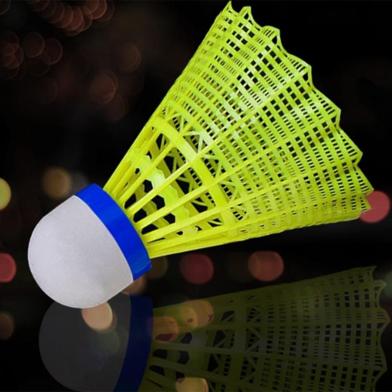 4Pcs Nylon LED Badminton Shuttlecocks Badminton Indoor Outdoor Sport Training Badminton for Ball Training Game Tool Kits