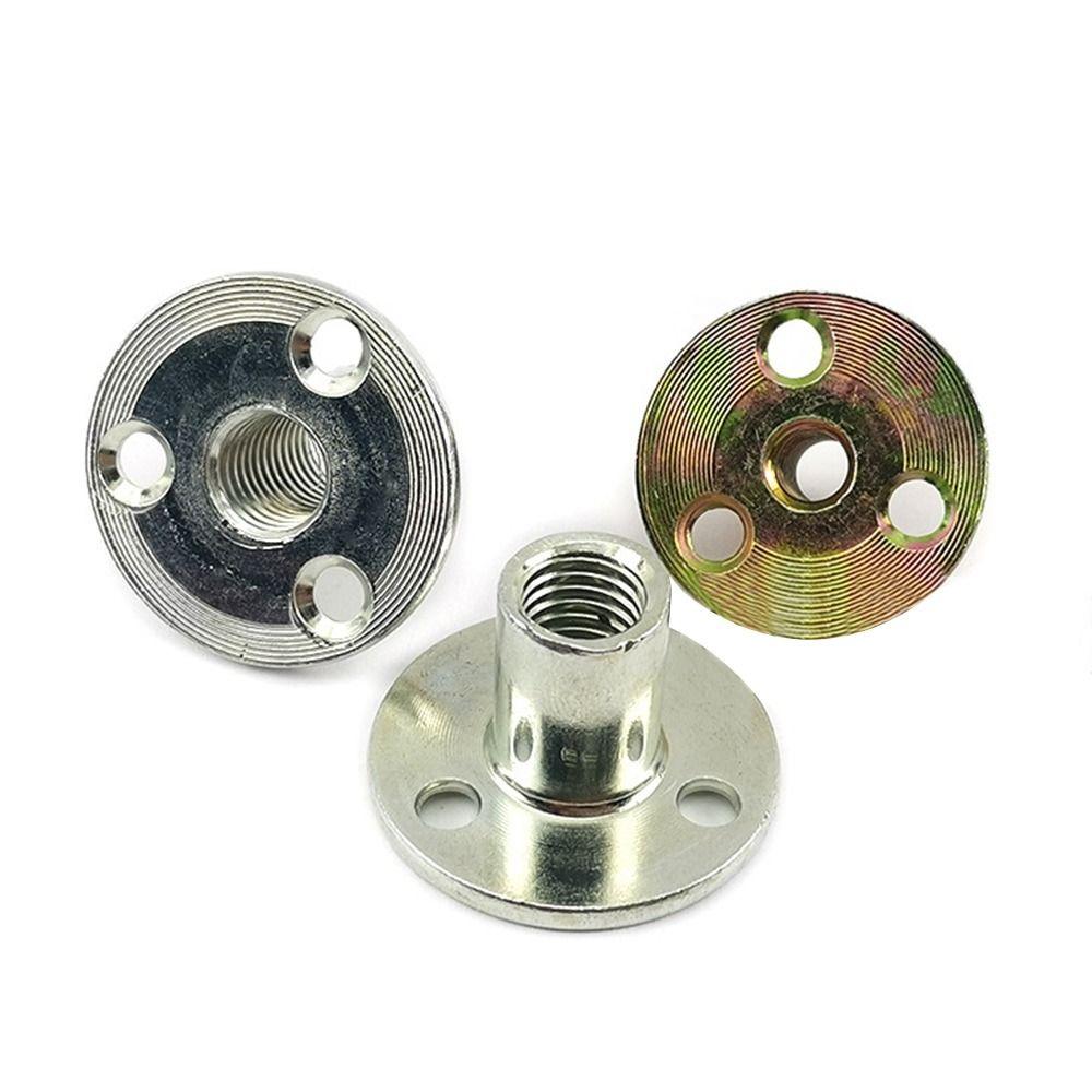 5Pcs/set Nut Fastener Three-hole Locking Flange Nut Metal Tee Furniture Nuts Screw Lock Nuts