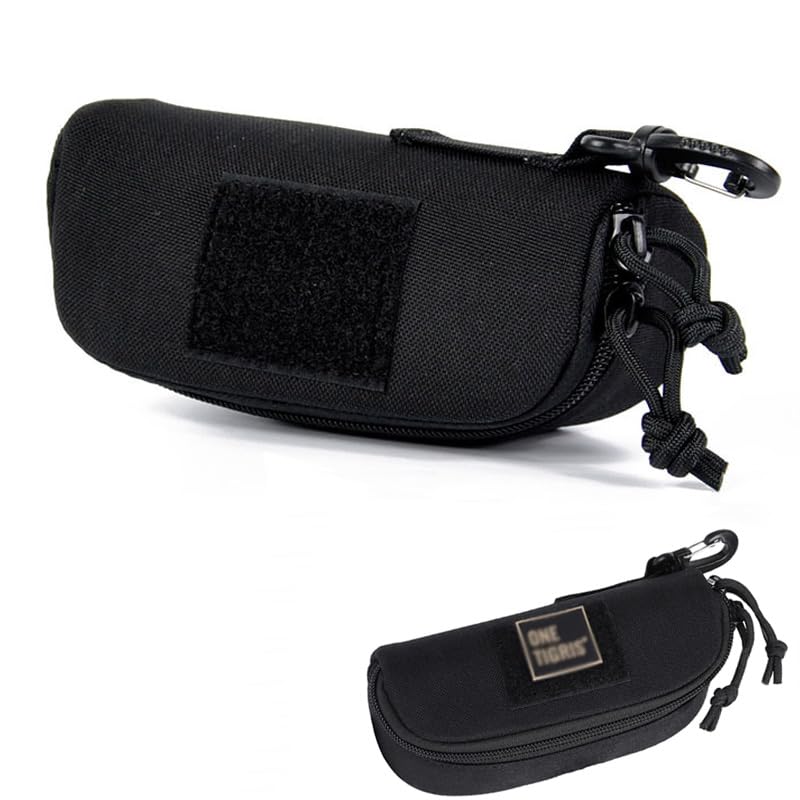 Hard Zippered Sunglasses Protective Eyeglasses Storage Swivel Perfect for Outdoor Activities like Hiking and Black [yowodana] Case, Case, Case,