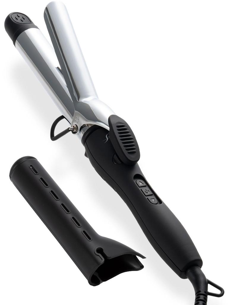 SALONMOON Curl Hair Iron 32mm Double Negative Ion Overseas Compatible Silicone Case Included 80℃~220℃ (29 Levels)