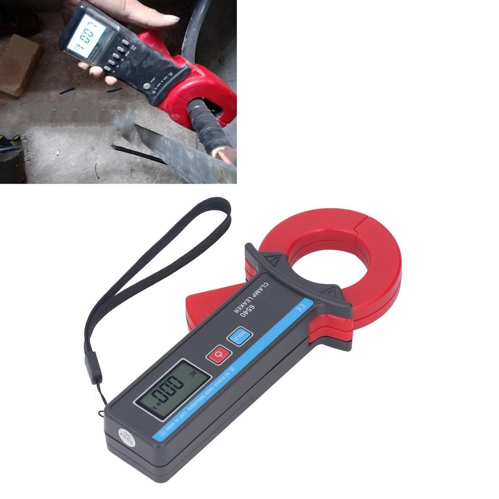 Digitální klešťový měřič úniku na digitální klešťový ampérmetr s 40mm čelistí Tester pro DC a AC voltmetr, Vysoká přesnost 0,00mA 300,0A Velikost,