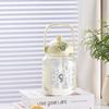 New Submarine Tons Barrel Tongqu Students Plastic Cups Straw Cups 1200ml Large-capacity Outdoor Portable Kettle.