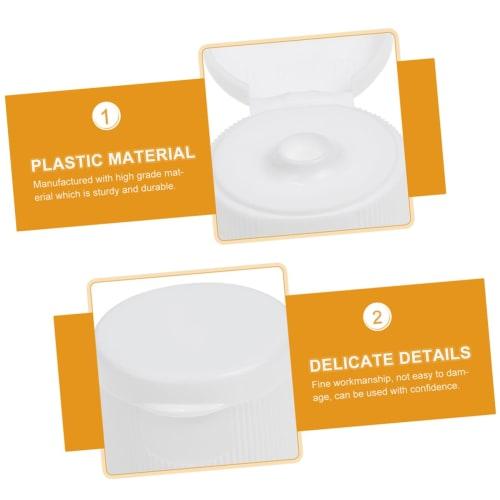 Sosoport Replacement Water Bottle Caps, 40-Pack, Plastic Caps for Soda Bottles, 28mm Sports Bottle Lids