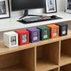 PU Window Collection Box Moisture-proof Magnetic Closure Card Deck Box with Lid Stain-resistant Trading Card Storage Box