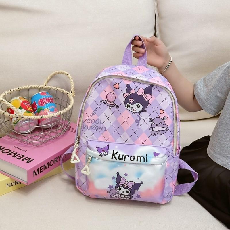Adorable Cartoon Nylon Backpack For Kids With Cute Anime Characters And Fun Design