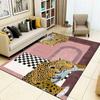 Pink Leopard Print Area Rug – Wild Style Non-Slip Carpet, Soft Floor Mat for Bedroom Living Room Bold Home Decor