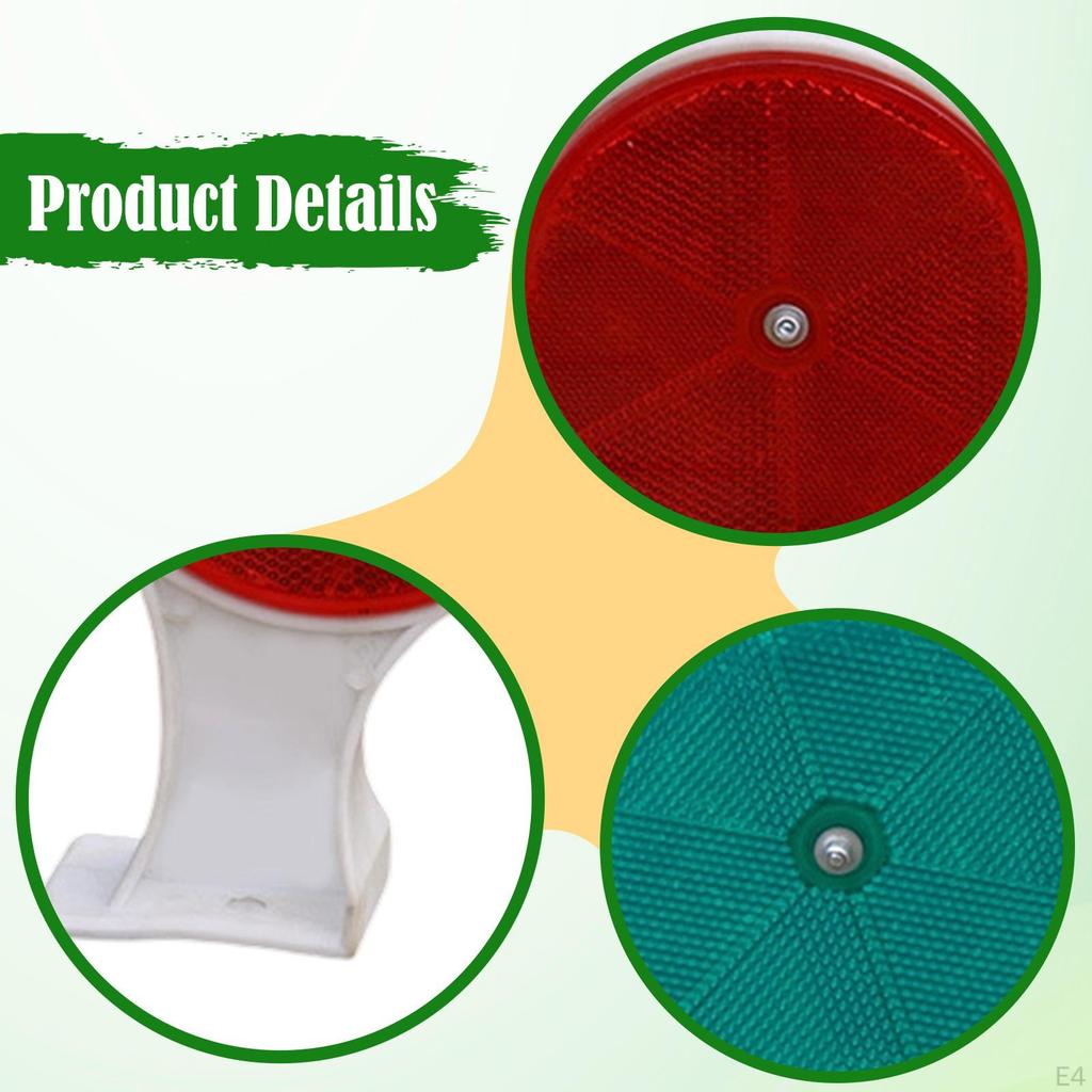 Oznacznik podjazdu dwustronny 10cm odporny na warunki atmosferyczne okrągły odblask drogowy na autostrady awaryjny