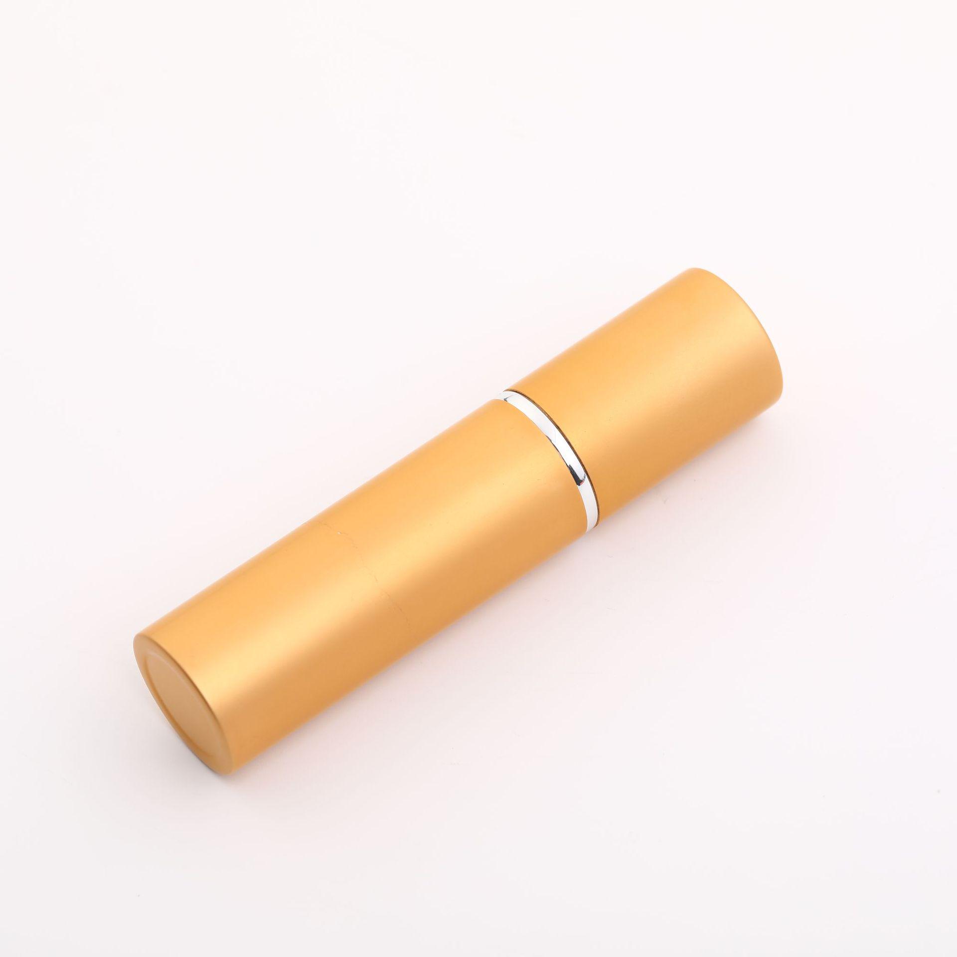 Мини-стеклянный распылитель 5 мл с плоской головкой, алюминиевый декантер для духов и печатью логотипа