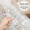 Rainbow Tulip Frosted Glass Privacy Film Static Cling Sun Blocking Decorative Stained Glass Window Film Premium
