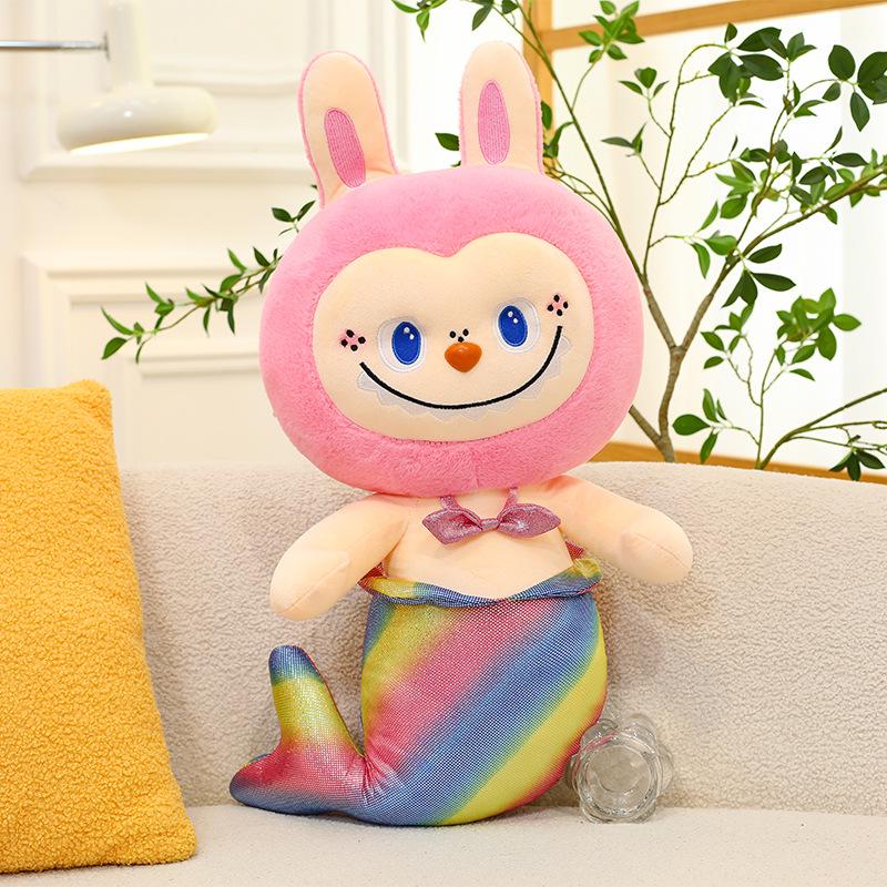 Cross-Border Mermaid La-Boo Plush Doll: Amusement Park Pendant Gift