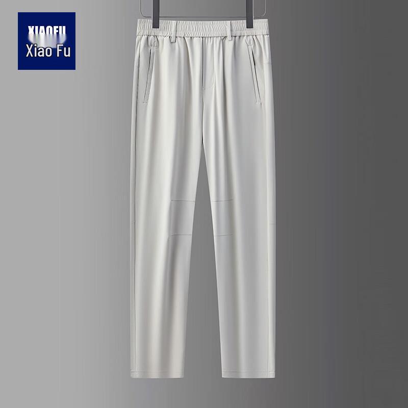 Men s Ice Silk Loose Straight-leg Casual Pants XL