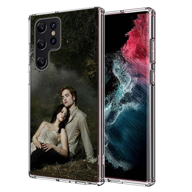 Team Edward Jacob Twilight Capa Phone Case For Samsung S26 Ultra S25 Edge Galaxy S23 S21 S20 S24 FE S22 S10 Plus Cover Clear TPU
