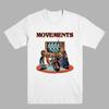 New MOVEUnisexTS Band Shirt T Cotton Size S To 5XL BT049 Vintage Washed Top For Everyday Wear Stylish Versatile Streetwear