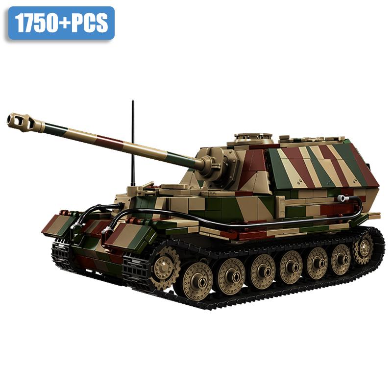 High-Quality Ww2 Army Style High-Quality 1/28 High-Quality Jagdpanzer High-Quality Tiger/P High-Quality Building High-Quality Blocks Collection Kit