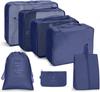 Travel Storage Bag Set Six-Piece Set Seven-Piece Eight-Piece Set Folding Toilet Bag Clothes Storage Bag Bundle Travel Bag