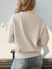 Yiyi 2025 Women's European & American Style Round Neck Knit Pullover Sweater