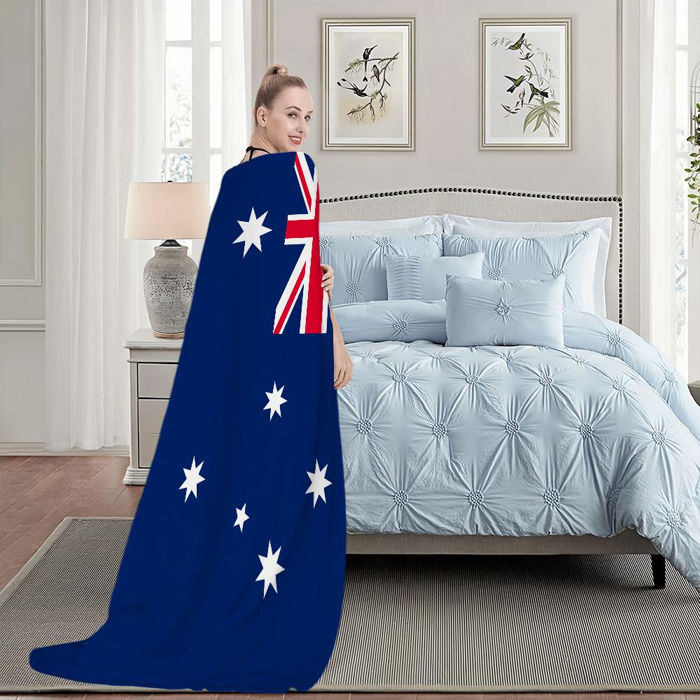 Australian Military Flag Blanket Blanket for Couch Sofa Travel Home Hiking Picni Bed Beding Flannel Blanket Birthday Gift