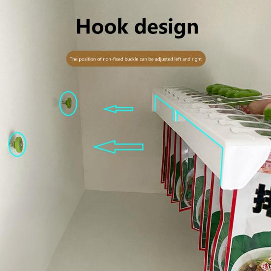 Wall-Mounted Spice Packet Organizer with Lock Lids Seasoning Packet Storage Rack Holds 10 Packets Kitchen Spice Packet Holder for Space-Saving Quick