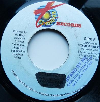 7inch Record LONE RANGER & CARLTON LIVINGSTON - Stand By Me NONE Techniques Jamaica Reggae, Ska & Dub Used