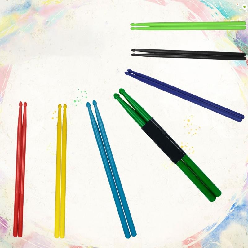 1 Pair Classical Nylon Plastic Drum Stick for Kids Adults 5B Drumsticks Set