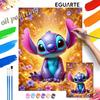 Stitch Oil Painting Hand Painting Art Kit Coloring Painting Handmade Diy Home Decoration Gift