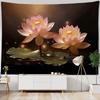 Beautiful Lotus Tapestry, Dreamy Landscape, Wall Hanging Cloth, Hippie Home Wall Art Decoration, Office And Living Room Tapestry