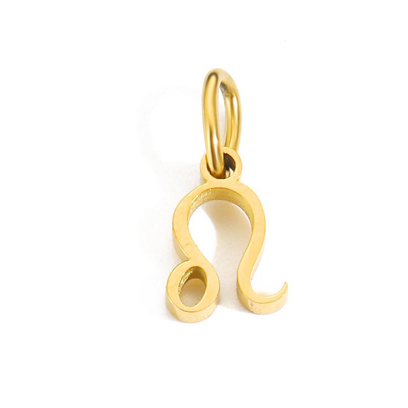 Stainless Steel Zodiac Jewelry Pendants for DIY Necklaces and Bracelets