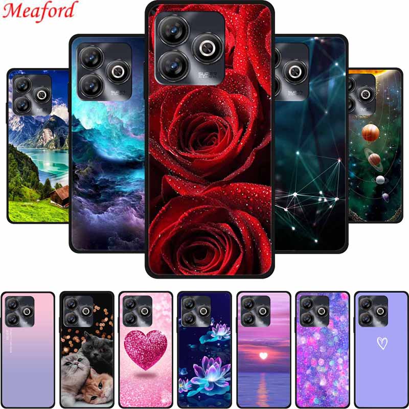 Phone Case For ZTE Blade A75 4G Back Cover Case Shockproof Black Silicone Soft Funda For ZTE Blade A75 4G Case A 75 6.6" Coque