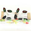 LED Traffic Signal Lights, 3-Light Type, Pack of 10, for Model Trains, Buildings, Dioramas, and Other Diorama Activities, Educational, and DIY