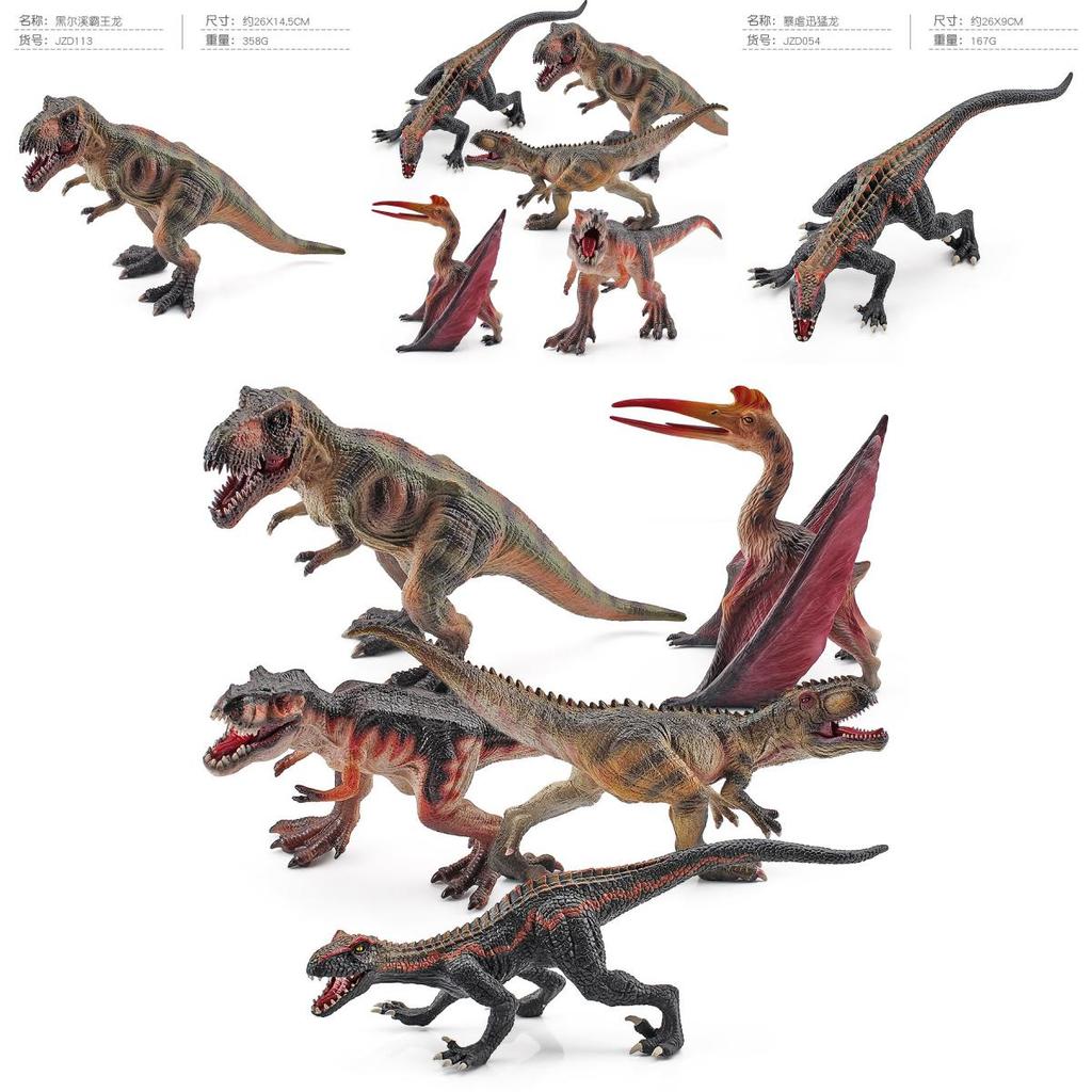 Jurassic Dinosaurier Velociraptor Tyrannosaurus Modell PVC Figur Für Kinder Und Sammler