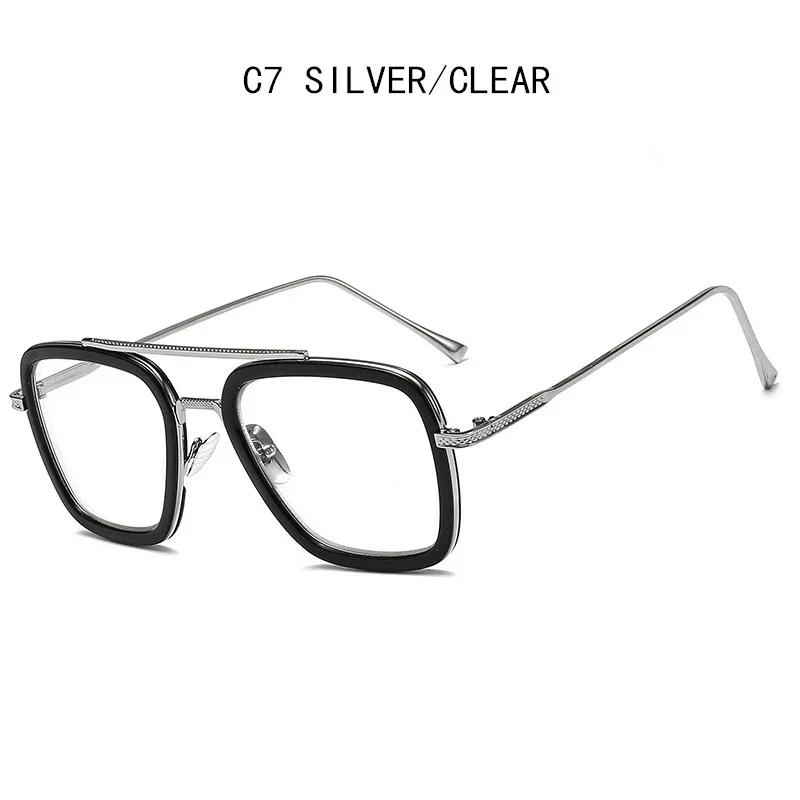 Luxury Square Sunglasses Men Women Brand Designer Retro Alloy Frame Big Sun Glasses Vintage Gradient Male Female Oculos Feminino