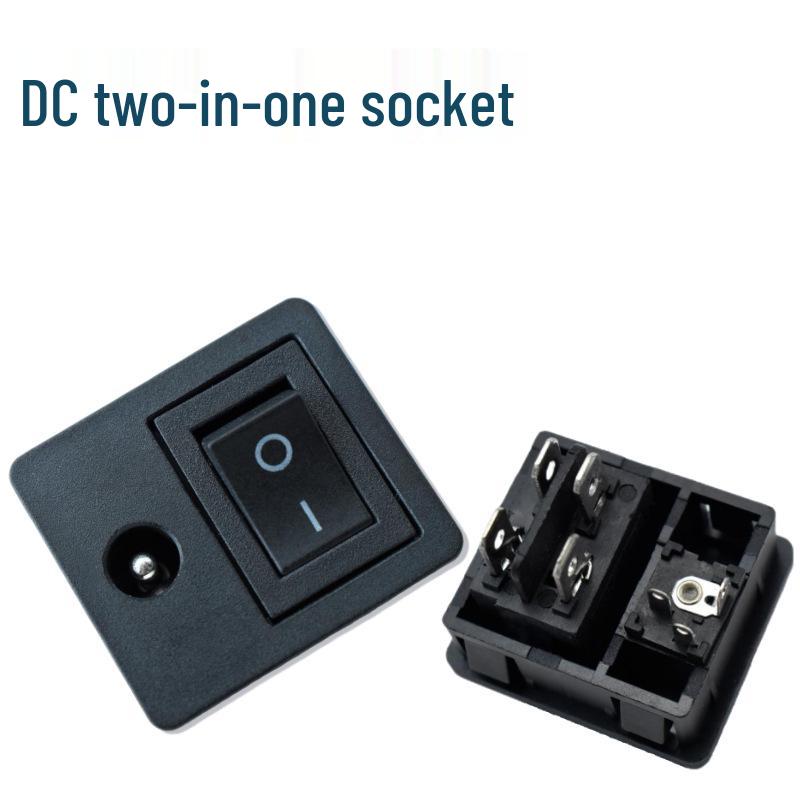 DC Dual Power Socket 5521/5525 with Switch, CE Certified