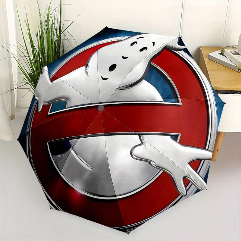 1pc GhostbustersGhost Themed High-quality Umbrella,Automatic Opening and Closing Umbrella,Multi-functional Umbrella G0811118